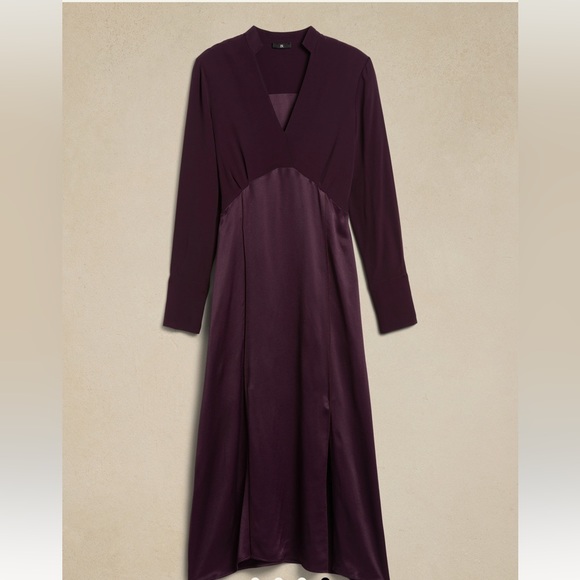 BANANA REPUBLIC Susana Midi Dress, in Stone Wash, size 14 - Picture 2 of 7